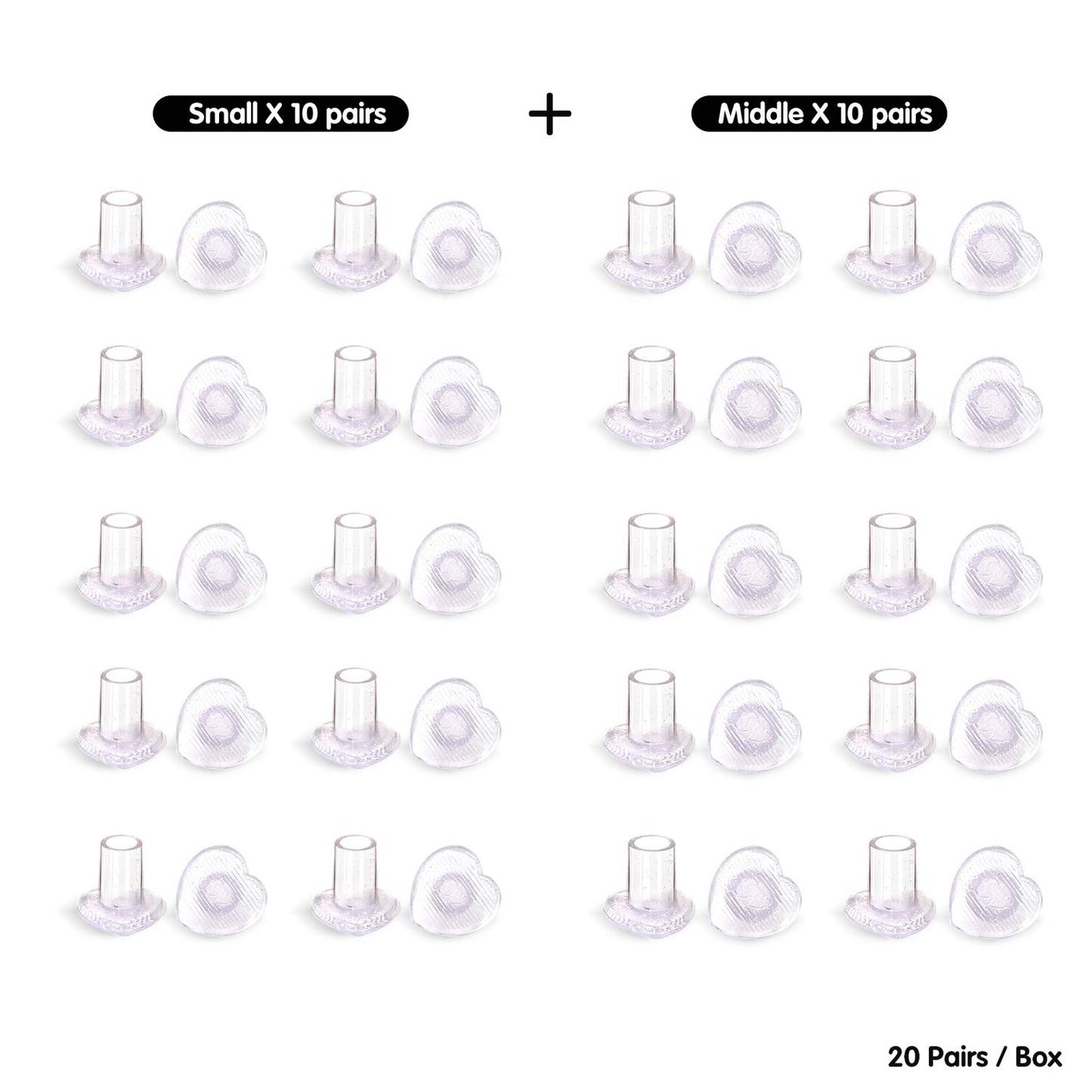 10 Pairs High Heel Protectors, Heart Shaped Glittery Clear Heel Stoppers for Women Shoes, Perfect for Outdoor Graden Party and Weddings, Pink