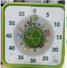 Visual Timer 7.5 inch, 60-Minute Countdown Timer for Kids Classroom Teaching Tool Office Meeting, Mechanical Countdown Clock for Exam Time Management Magnetic Kitchen Timer,Sky Blue