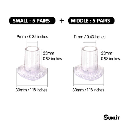 10 Pairs High Heel Protectors, Heart Shaped Glittery Clear Heel Stoppers for Women Shoes, Perfect for Outdoor Graden Party and Weddings, Pink