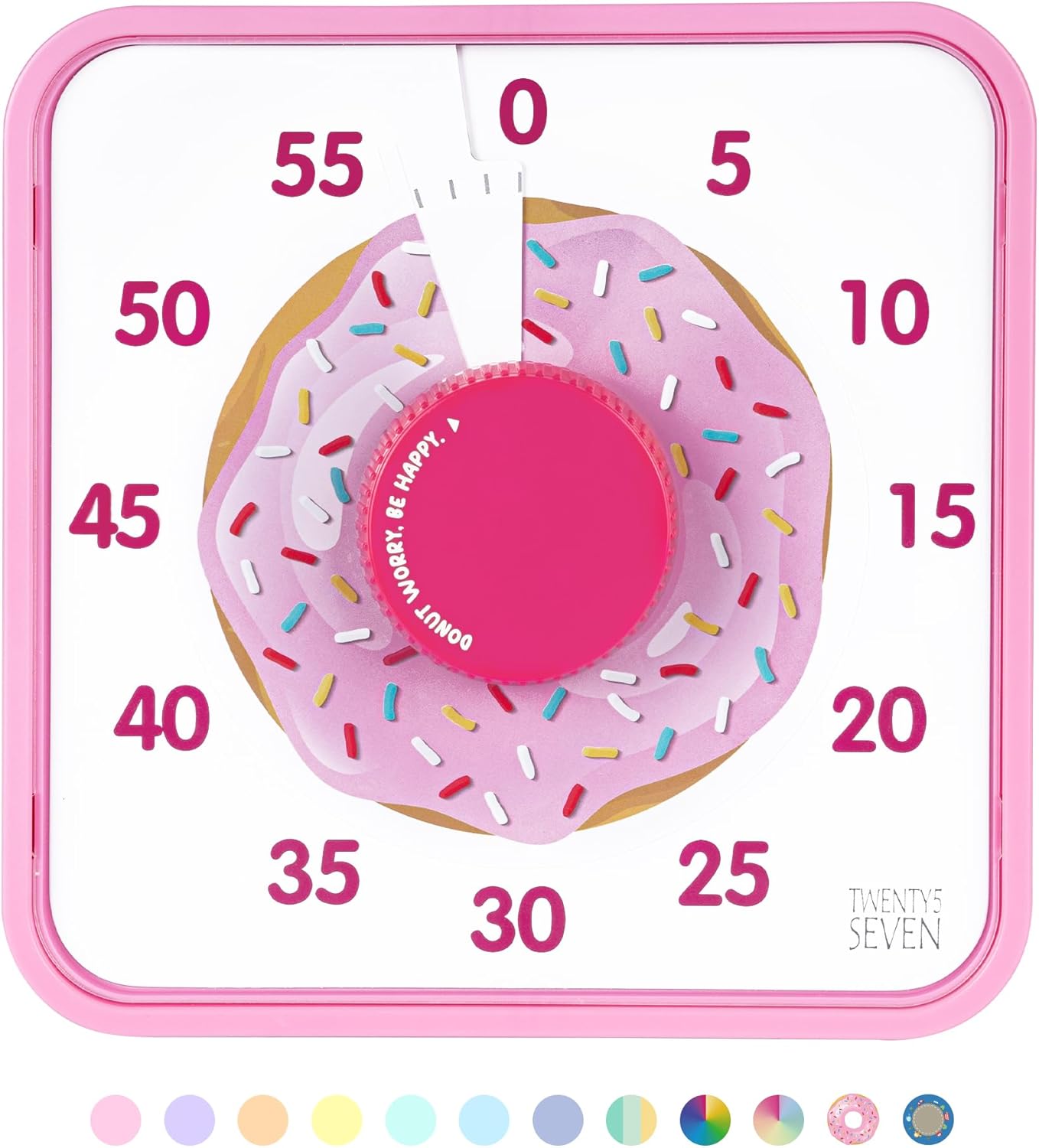 Visual Timer 7.5 inch, 60-Minute Countdown Timer for Kids Classroom Teaching Tool Office Meeting, Mechanical Countdown Clock for Exam Time Management Magnetic Kitchen Timer,Sky Blue