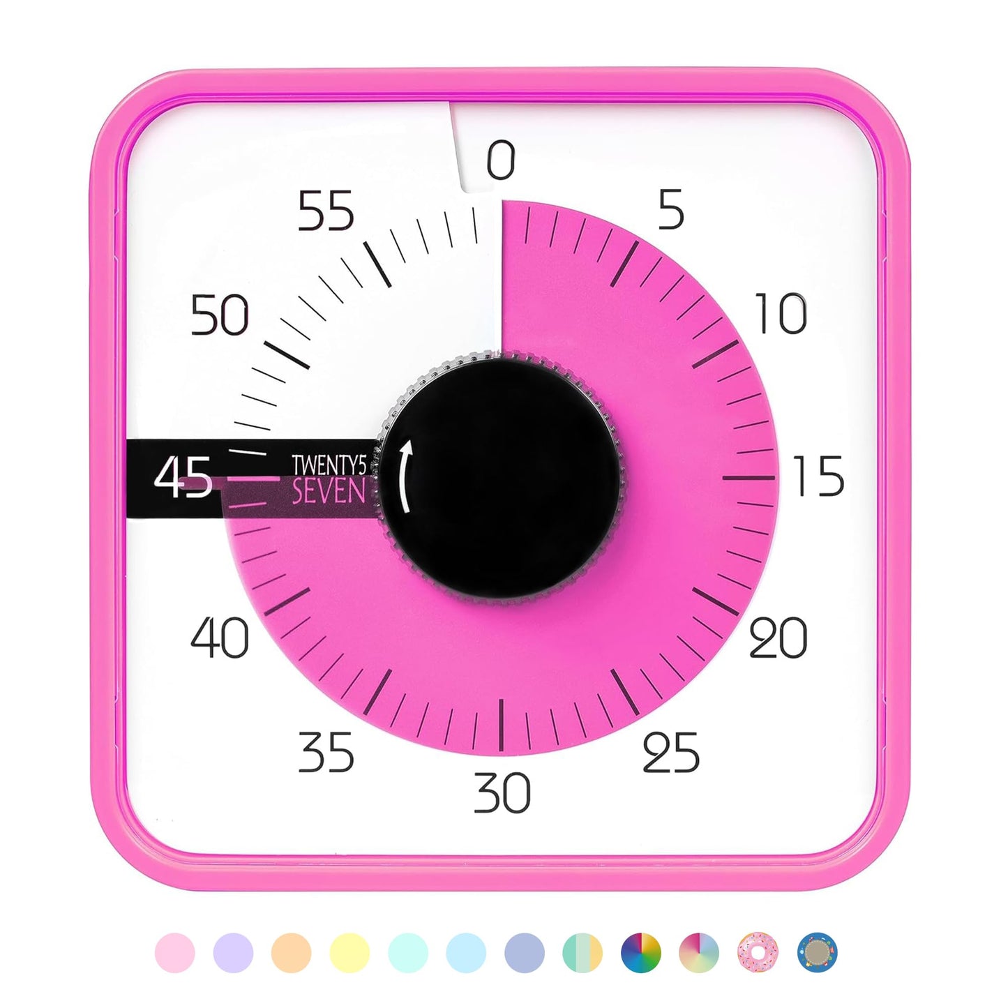 Visual Timer 7.5 inch, 60-Minute Countdown Timer for Kids Classroom Teaching Tool Office Meeting, Mechanical Countdown Clock for Exam Time Management Magnetic Kitchen Timer,Sky Blue