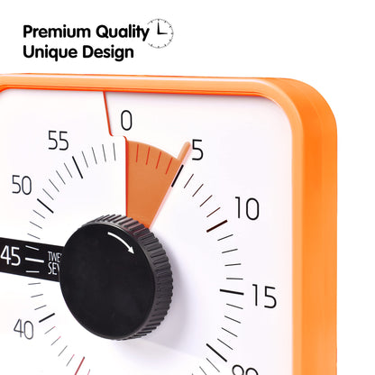 Visual Timer 7.5 inch, 60-Minute Countdown Timer for Kids Classroom Teaching Tool Office Meeting, Mechanical Countdown Clock for Exam Time Management Magnetic Kitchen Timer,Sky Blue
