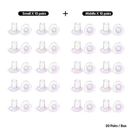 10 Pairs High Heel Protectors, Heart Shaped Glittery Clear Heel Stoppers for Women Shoes, Perfect for Outdoor Graden Party and Weddings, Pink