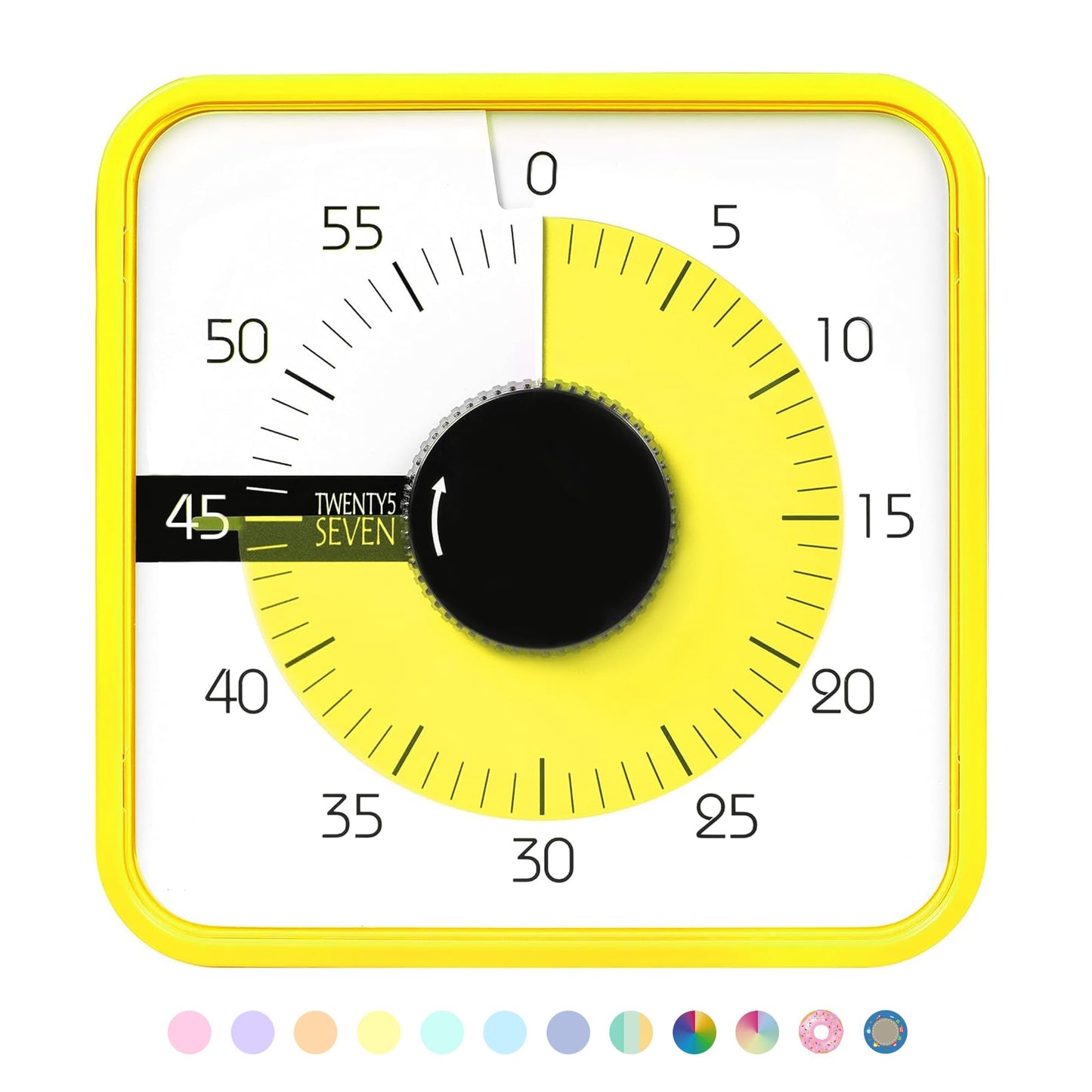Visual Timer 7.5 inch, 60-Minute Countdown Timer for Kids Classroom Teaching Tool Office Meeting, Mechanical Countdown Clock for Exam Time Management Magnetic Kitchen Timer,Sky Blue
