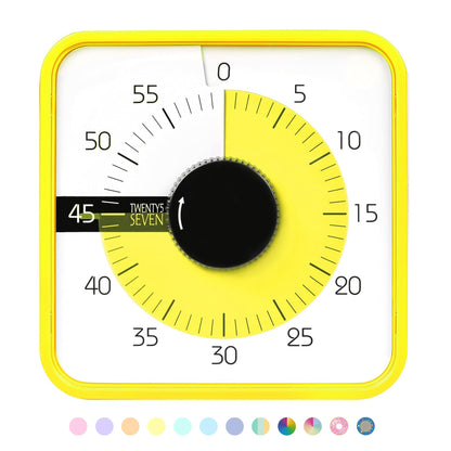 Visual Timer 7.5 inch, 60-Minute Countdown Timer for Kids Classroom Teaching Tool Office Meeting, Mechanical Countdown Clock for Exam Time Management Magnetic Kitchen Timer,Sky Blue