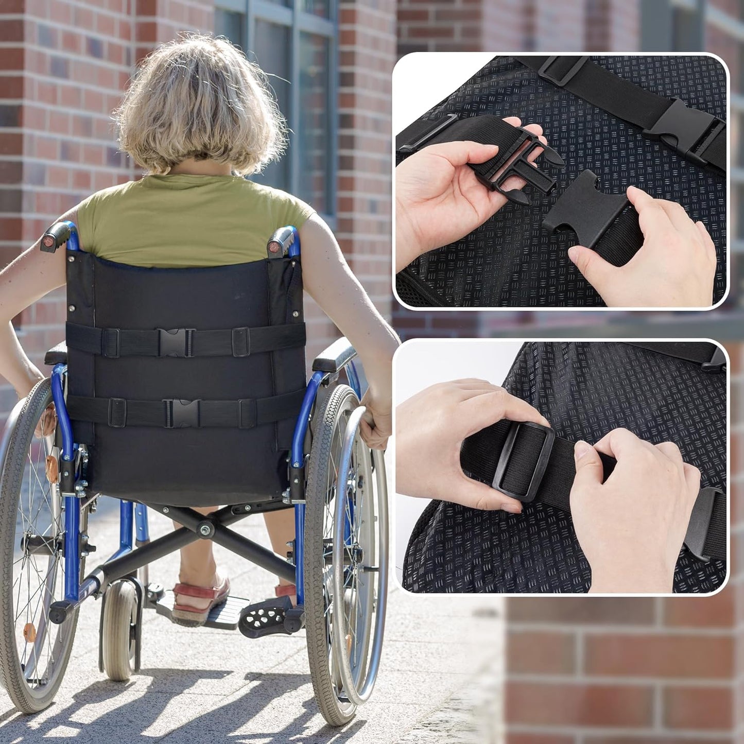Sunlit Seat Jello, Gel Seat Cushion & Back Cushion for Long Sitting with Non-slip Cover, Gel Cushions for Wheelchair Office Chair Car Seat, Reduce Tailbone Pressure Orthopedic Sciatica Hip Pain Relief